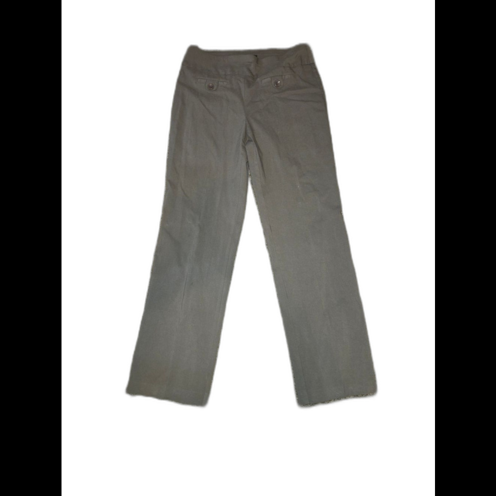 Style & Co. Taupe Stretch Straight-Leg Pants